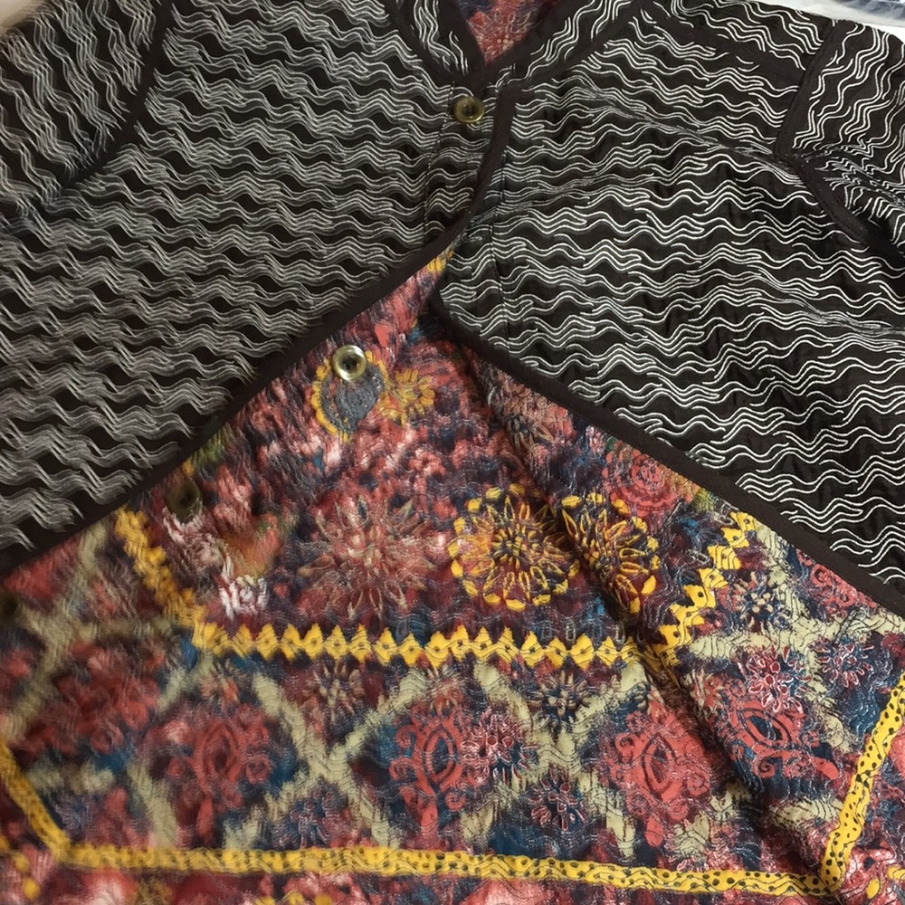 Reversible Button Front Multi Colored Jacket - image 3